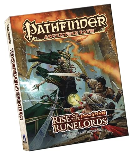 Pathfinder Adventure Path: Rise of the Runelords Anniversary Edition | Complete Campaign Levels 1-17, First Edition RPG, 420 Pages, Revised with New Content