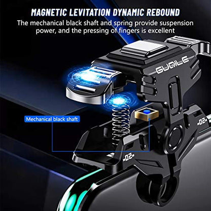 Newseego for PUBG Mobile Game Controller Trigger, Upgrade Version PUBG Mobile Game Trigger Double Sensitive Aim & Shoot Keys Buttons for Rules of Survival/PUBG Triggers for All Smartphone-Black - color: Black