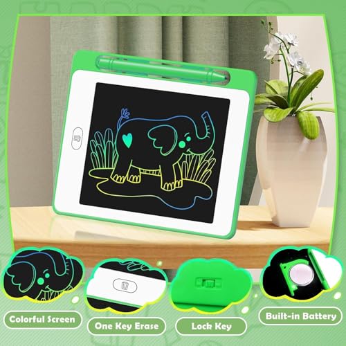 LCD Writing Tablet for Kids, 6.5 Inch Colorful Doodle Board Drawing Tablet, Educational Learning Toys Birthday Gifts for Girls Boys Age 3 4 5 6 7 8 (32 Pack) - color: 32 Pack