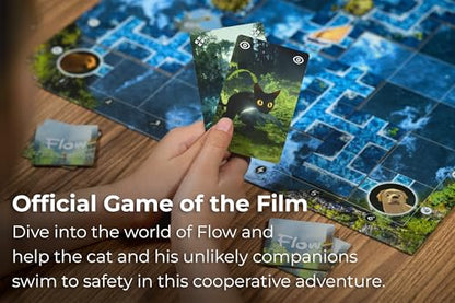 Flow: The Official Cooperative Board Game | Strategy Game for 1–4 Players Ages 8+ | Based on The Award-Winning Animated Film | Family & Solo Play | Survive The Flood, Rescue Allies