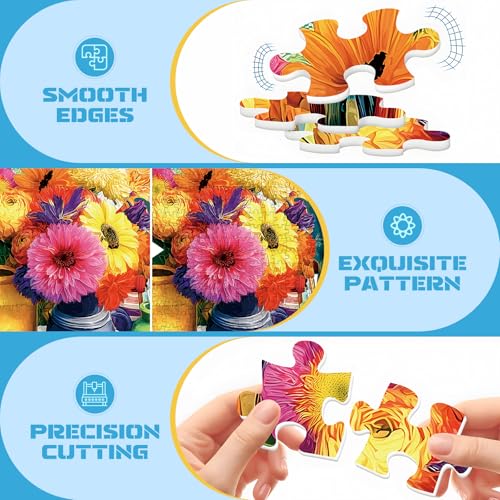 EIYRURU 500 Piece Jigsaw Puzzle for Adults –Artist Studio Jigsaw Puzzles 500 Pieces, Flowers Brushes Palette Puzzles for Adults 500 Pieces, Challenging Perfect for Game Nights, 20.5 X 15 in - color: Artist Studio
