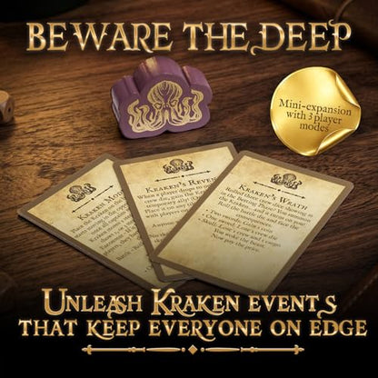 Dice Game - The Kraken Mini Expansion – Strategy Board Game Expansion for Adults and Teens – Add New Twists, More Deception, and Replayability for Family Game Night