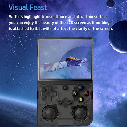 NOUKAJU Screen Protector for G350 Game Console, HD Tempered Glass,9h Hardness,Scratch,Anti-Fingerprin,Tempered Glass Film Guard for G350 Retro Handheld Game Console[2 Pack]