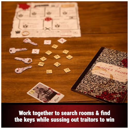 Spin Master Games Murder Phone Social Deduction Party Game | A Game of Betrayal For Families & Adults, Use The Interactive Phone To Save Your Friend, For 4-10 Players, Ages 13 & Up