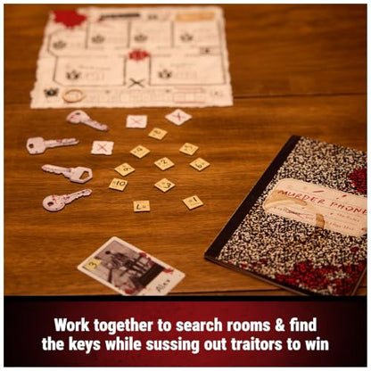 Spin Master Games Murder Phone Social Deduction Party Game | A Game of Betrayal For Families & Adults, Use The Interactive Phone To Save Your Friend, For 4-10 Players, Ages 13 & Up