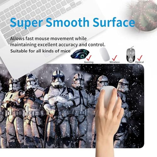 Extra Large Gaming Mouse Pad Design Desk Pad XXL,Mousepad with Non-Slip Rubber Base & Stitched Edges Mouse Mat,Portable Desk Mat for Computer Keyboard Mice Laptop and PC,31.5X15.7 inches - color: Pattern06