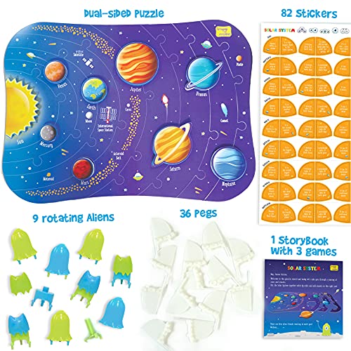 Imagimake Mapology Solar System for Kids | Educational Toys for Kids 5-7 | Space Toys | Puzzles for Boys & Girls Ages 4-8 | 6 Year Old Boy Gifts & Girl Gifts - style: Solar System