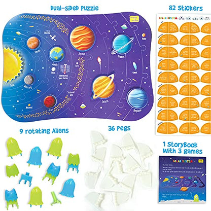 Imagimake Mapology Solar System for Kids | Educational Toys for Kids 5-7 | Space Toys | Puzzles for Boys & Girls Ages 4-8 | 6 Year Old Boy Gifts & Girl Gifts - style: Solar System