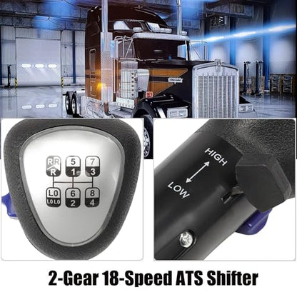 RQG Fits Logitech Shifter, USB Gearshift Knob Fits Logitech G29, G27, G25, G920, ETS2 ATS Shifter, High/Low Gear 18 Speed Truck Simulator PC Win only for Sim Racing Games