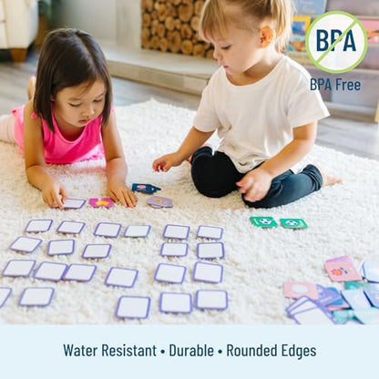Wildkin Memory Matching Game – 36 Educational Pairs for Toddlers & Preschool - Girl - style: Whimsical