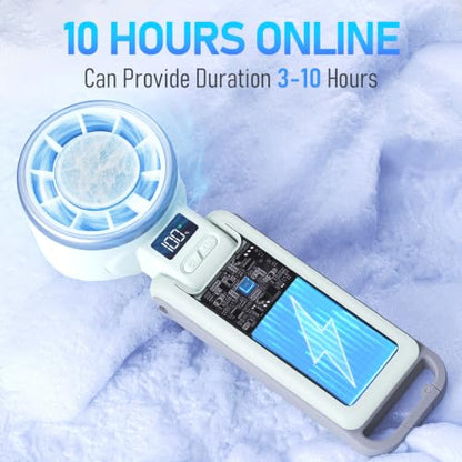 PlayHot Portable Handheld Cooling Fan, Travel Essentials, Gifts for Women | Instant Cooling, 10m/s Airflow, 5-Speed, 10H Max, USB-C Rechargeable, LED Display, 3-in-1 Foldable for Cruise, Beach Vacation - color: green