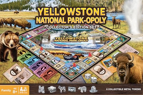 MasterPieces Opoly Board Games - Yellowstone Opoly - Officially Licensed Board Games for Adults, Kids, & Family - color: Yellowstone