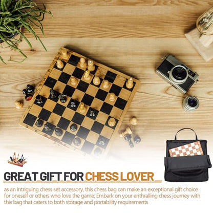 Inch Chess Bag Standard Chess Board Carrying Bag with a Single Zippered Pocket for Storing Your Equipment an Ideal Gift(20" x 20") - size: 20 x 20 inches