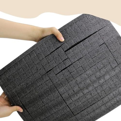 Polyurethane Foam Sheet 16 x 12 x 2 Inch | Cuttable Foam Inserts, Pluck Pre Cube Sheet, Bottom Use for Board Game Box Cases Storage Drawer