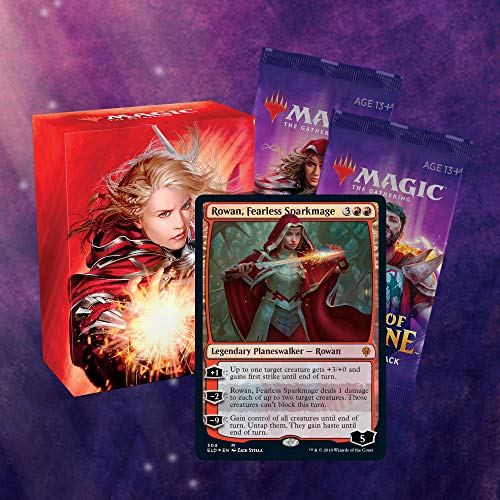 Magic: The Gathering Throne of Eldraine Rowan, Fearless Sparkmage Planeswalker Deck | Ready-to-Play | 60- Card Starter Deck - style: Rowan, Fearless Sparkmage