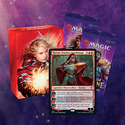 Magic: The Gathering Throne of Eldraine Rowan, Fearless Sparkmage Planeswalker Deck | Ready-to-Play | 60- Card Starter Deck - style: Rowan, Fearless Sparkmage