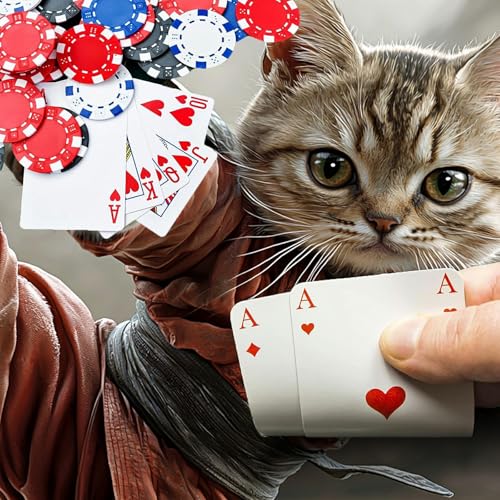Cute Cats for MTG & TCG Playmat Mouse Pad,BFDHGQZC 24" x 14" Game Mat for MTG/RPG/CCG Trading Card Game Playmats Table Mat Perfect for Card Games Video Games Computer Office - color: Cute Cats