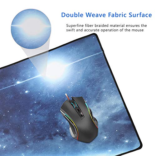 XXL Professional Large Mouse Pad & Computer Game Mouse Mat (35.4x15.7x0.1IN, 90x40 Space) - color: 90x40 Space, size: 35.4x15.7x0.1IN