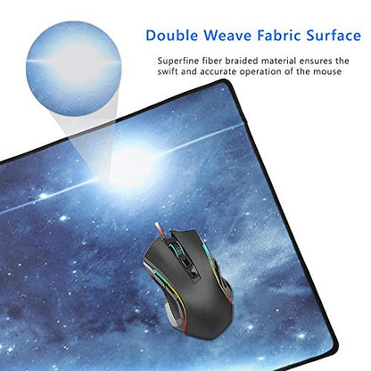 XXL Professional Large Mouse Pad & Computer Game Mouse Mat (35.4x15.7x0.1IN, 90x40 Space) - color: 90x40 Space, size: 35.4x15.7x0.1IN
