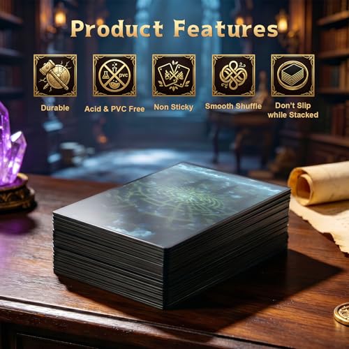 MTG Card Sleeves -Hedge Maze- Surveil Lands - Ultra Clear Front & Matte Finish Back, 100 Count Standard Size Matte Art Sleeve for Magic the Gathering - color: Hedge Maze