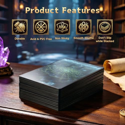 MTG Card Sleeves -Hedge Maze- Surveil Lands - Ultra Clear Front & Matte Finish Back, 100 Count Standard Size Matte Art Sleeve for Magic the Gathering - color: Hedge Maze