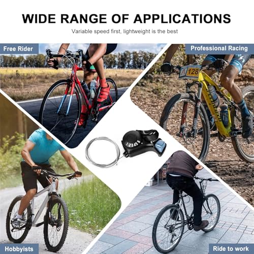 Bike Shifter SL-TX30-6R, 6 Speed Bike Right Thumb Shift Lever for Mountain City Road Folding Bicycle | Bike shifter. Durable, ergonomic design. Compatible with mountain, road, folding bikes. Easy install. - size: SL-TX30-6R