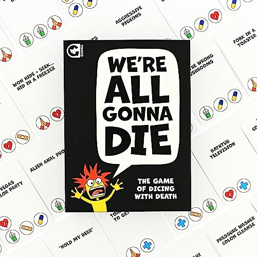 Ginger Fox: We're All Gonna Die - Hilarious Adult Party Game, The Co-Operative Card Game of Dicing with Death, NSFW Silly Humor, Ages 16+, 1+ Player - style: We're All Gonna Die