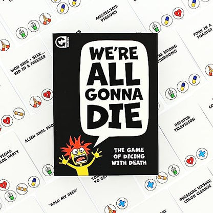Ginger Fox: We're All Gonna Die - Hilarious Adult Party Game, The Co-Operative Card Game of Dicing with Death, NSFW Silly Humor, Ages 16+, 1+ Player - style: We're All Gonna Die