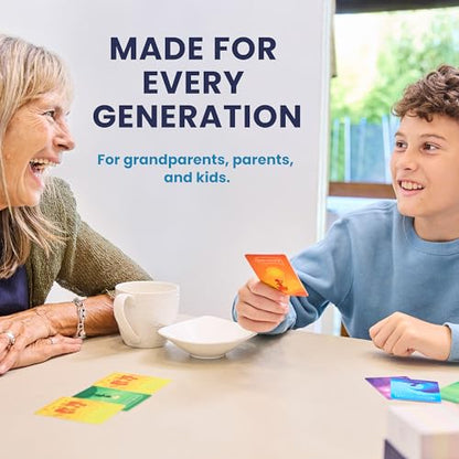 True Talk Family Edition Conversation Starter Card Game, 200 Conversation Cards for Kids and Families, Screen Free Family Game for Dinner, Game Night, Road Trips and Holidays