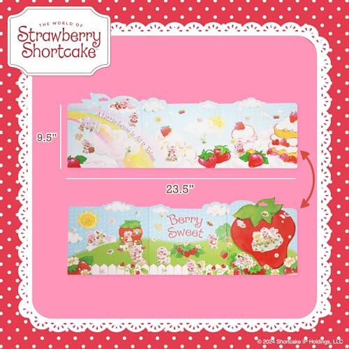 Strawberry Shortcake Puffy Sticker Playset, Cute Puffy Stickers & Double-Sided Play Scene, Sticker Books for Kids, Toddler Activity Book, Kids Activities, Reusable Sticker Book