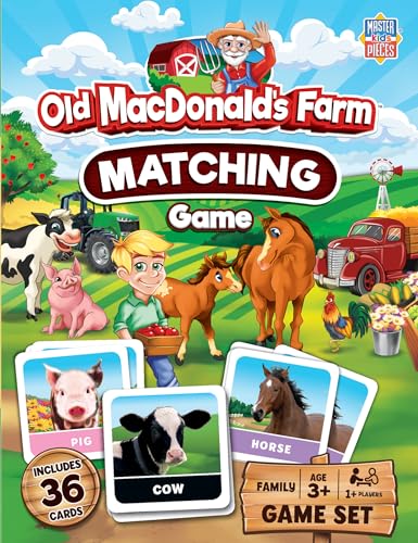 MasterPieces Kids Games - Old MacDonald's Farm Matching Game - Game for Kids and Family - Laugh and Learn - style: Old MacDonald's Farm