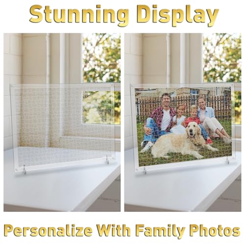 Funwares ImPuzzable Clear Acrylic Puzzle, 500 Pieces, Impossible Jigsaw | False Edges & Corners, Double-Sided Crystal-Clear Pieces, Insanely Hard Brain Teaser, Gag Gift & White Elephant Champ - size: 500 Piece
