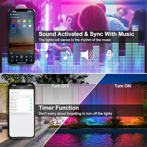 2 Pack 50W 2.4G Remote Control RGB Wall Washer Light, RGB Light bar with Remote Control & APP Control, for Birthday Party, Garden Lighting, Wall Display, Hotel, Building, Commercial Lighting - size: 50W RGB*2