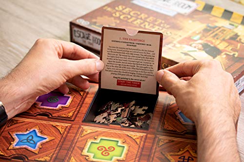 Escape Room: Puzzle Adventures - Secret of The Scientist Jigsaw Puzzle & Escape Room Board | 1-2 Players - Games for Family Game Night | for Kids and Adults Ages 16+ | English Version - style: The Secret of the Scientist