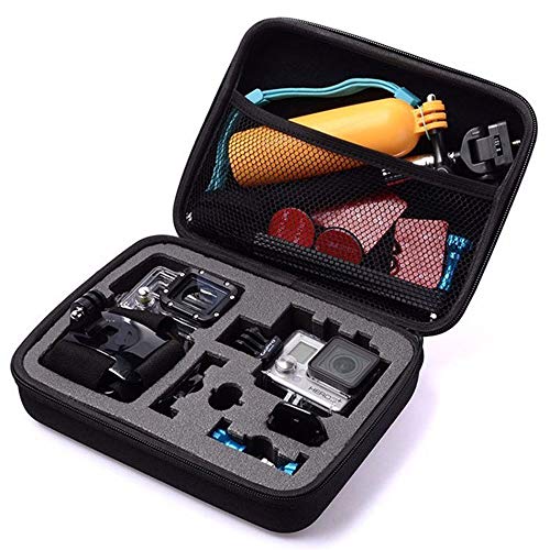 TEKCAM Action Camera Carrying Case Protective Storage Bag Compatible with Gopro Hero 13 12 11 10 9 8 7/AKASO EK7000/Brave 4/Brave 7 LE/Brave 8/APEXCAM/Dragon Touch Action Camera (Medium) - color: Case-Medium