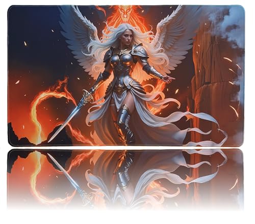 Foxtrot Designs TCG Playmat, 24in x 14in, Premium Stitched Edges, Non-Slip Base for MTG and Other Trading Card Games. MTG Playmat. (Archon) - color: Archon