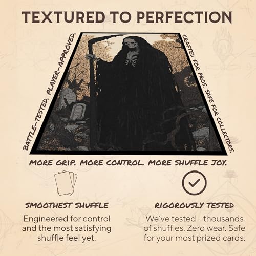 Grim Reaper 2 - MTG Card Sleeves, 104ct, Standard Size, Textured | Perfect for Double Sleeving, Smudge Resistant Matte Back, Standard 66x92mm - Compatible with Magic The Gathering & TCG Cards - color: Grim Reaper 2, size: Textured