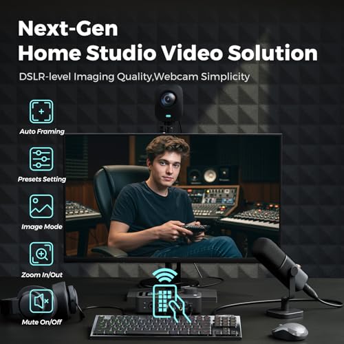 NearStream VM20 Streaming Camera and VK40 Photography Lighting Kit Bundle, for Livestreaming, Video Creation