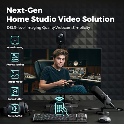 NearStream VM20 Streaming Camera and VK40 Photography Lighting Kit Bundle, for Livestreaming, Video Creation
