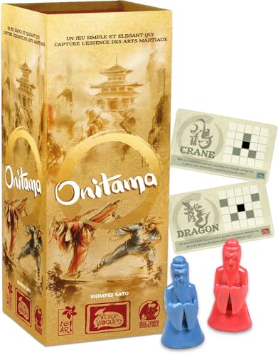 Arcane Wonders Onitama | 2-Player Abstract Duel with Modular Movement Cards | 5x5 Grid Chess-Like Tactics for Strategic Thinkers | Ages 8+ | 15-20 Minutes | Portable Martial Arts