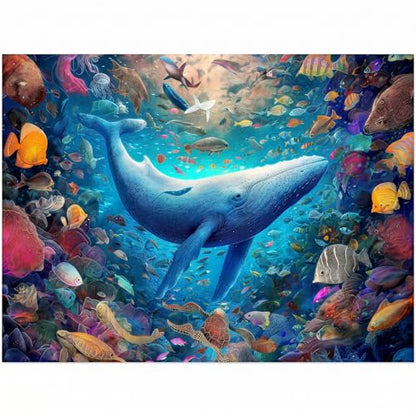 1000 Piece Puzzle for Adults, Guardian of the Ocean Jigsaw Puzzle for Adults, Embossed Texture, Premium Matte Finish, Fun and Challenging for Ocean Lovers - color: Guardian of the Ocean