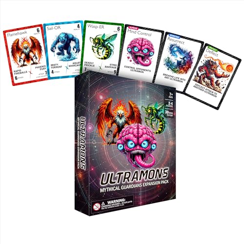 Mythical Guardians Expansion Pack, Monster Battle Card Game for Adults, Kids & Teens | 2-4 Players | Strategy Card Game for Family Game Night | Birthday Gift for Boys & Girls