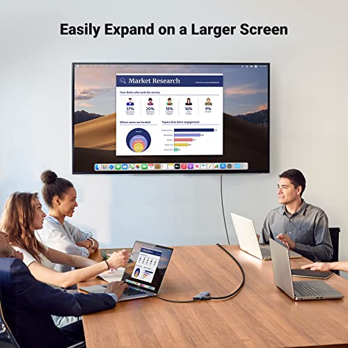 UGREEN 4K@60Hz HDMI Cable Braided High Speed Monitor Cable 10FT | 18Gbps, Ethernet Support, Compatible with UHD TV Computer Switch Xbox 360 PS5 PS4 Blu-ray - size: 10FT