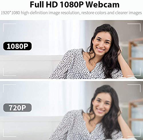 easyday 1080P HD Webcam with Microphone, Streaming Computer Web Camera for Laptop/Desktop/Mac/TV, USB PC Camera for Video Calling, Conferencing, Gaming