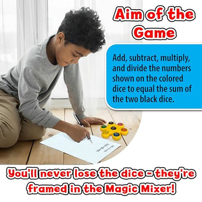 Small World Creative Math Magic Mixer Educational Math Game Ages 8+ | Addition and subtraction, Problem-solving skills, Travel-friendly game, STEM learning, Home and classroom use - style: Magic Mixer