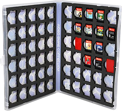 UniKeep Game Case for Nintendo Switch Cartridges - Holds 60 Games Securely in Foam (Illusion) - color: Illusion