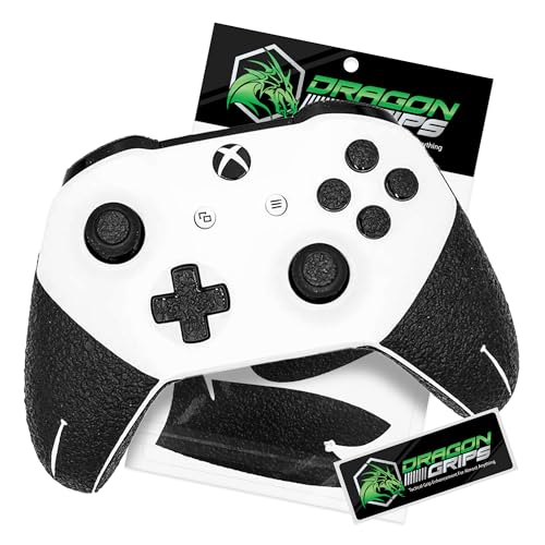 Dragon Grips Xbox Controller Grips - Ultra Thin 0.5mm Anti-Slip Textured Rubber Grip Accessory for Xbox One & Elite Controllers - Full Coverage for Triggers, D-Pad, Top Buttons, Made in USA, Pack of 1 - size: 1 Sheet Per Pack
