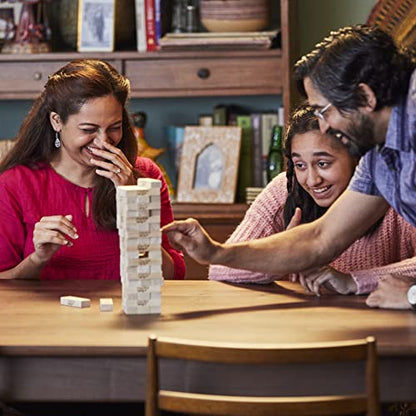 Hasbro Gaming Jenga Game | The Original Wood Block Game with Genuine Hardwood Blocks | Stacking Tower | Ages 6+ | 1 or More Players | Party Games for Kids | Family Games
