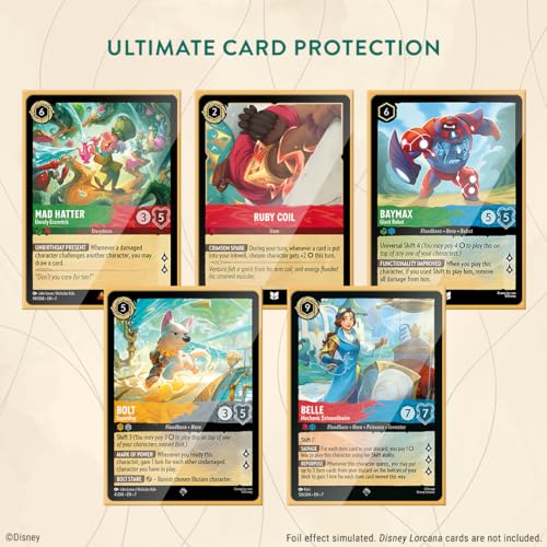 Ravensburger Disney Lorcana TCG: Archazia's Island Card Sleeves Featuring Cinderella - Ballroom Sensation| 65 Protective Sleeves for TCG Decks | Ages 8+
