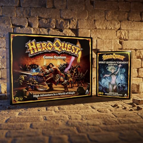 Avalon Hill HeroQuest Spirit Queen's Torment Quest Pack, Requires HeroQuest Game System to Play, Dungeon Crawler Games, Ages 14+, 2-5 Players, Strategy Games